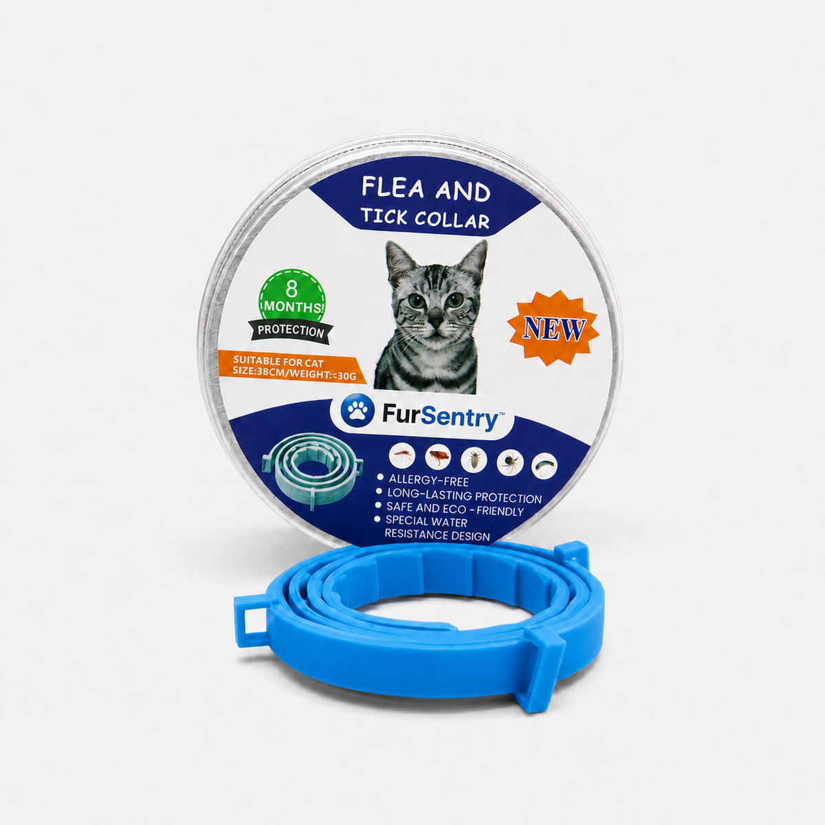 FurSentry™ Cat Collar - 8 Month Protection