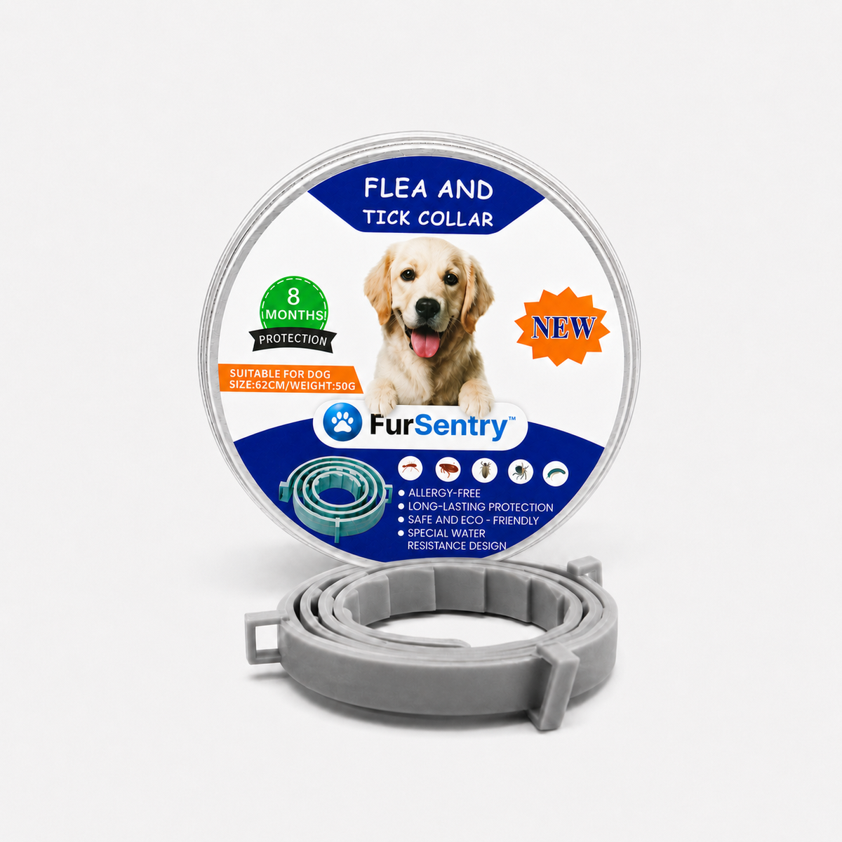 FurSentry™ Dog Collar - 8 Month Protection